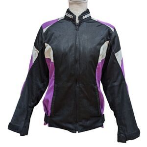 Sedici Federico Armored Performance Motorcycle Jacket Purple/Black/White Sz S/M